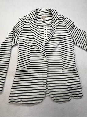 Philosophy Black and White Striped Blazer
